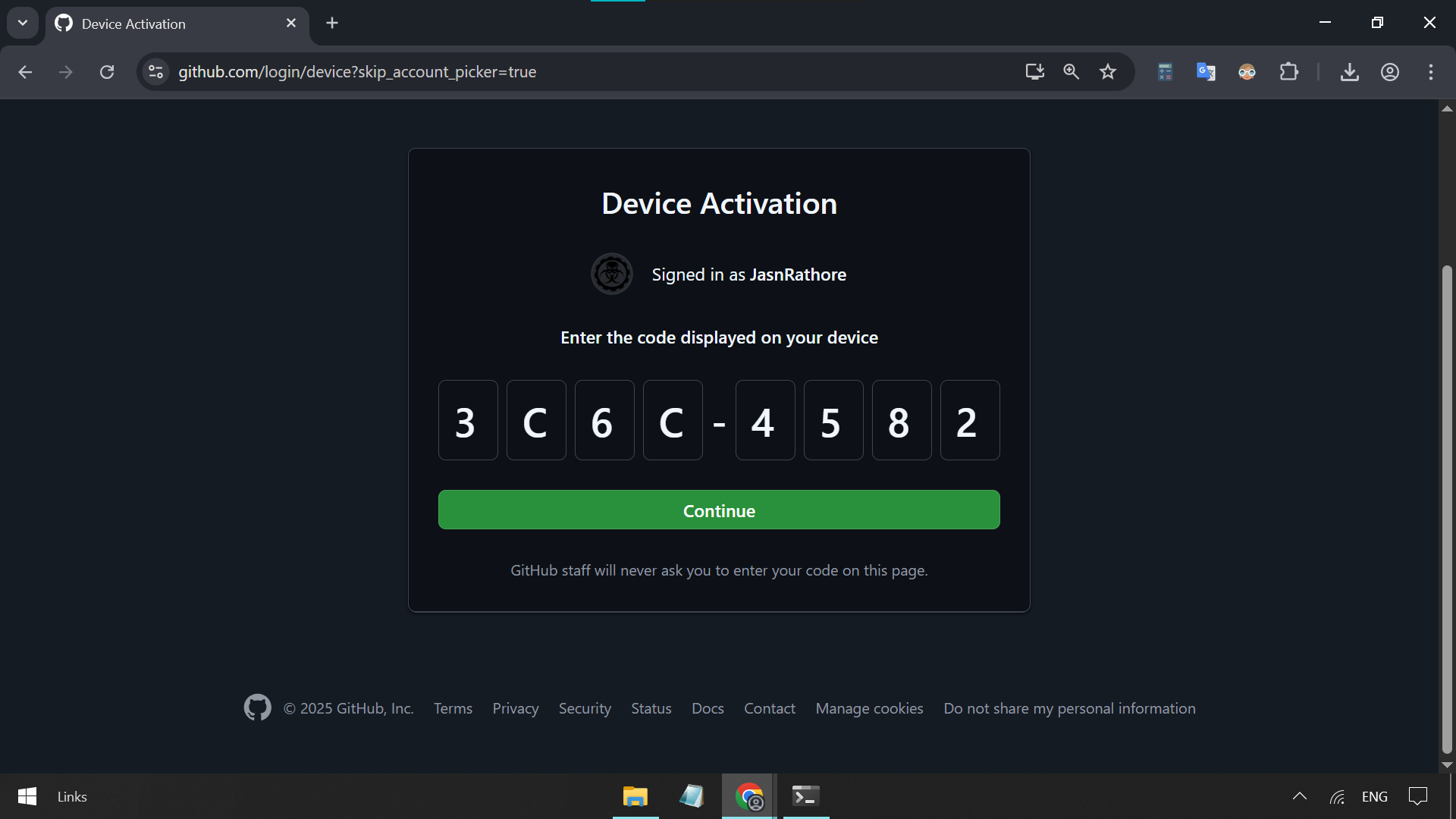 Enter Device Code Enter Device Code